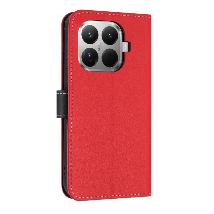 For Xiaomi 15T Pro 5G Metal Bow Leather Phone Case with Hand Strap