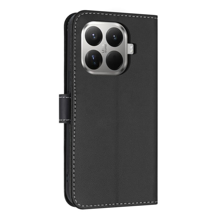 For Xiaomi 15T Pro 5G Metal Bow Leather Phone Case with Hand Strap