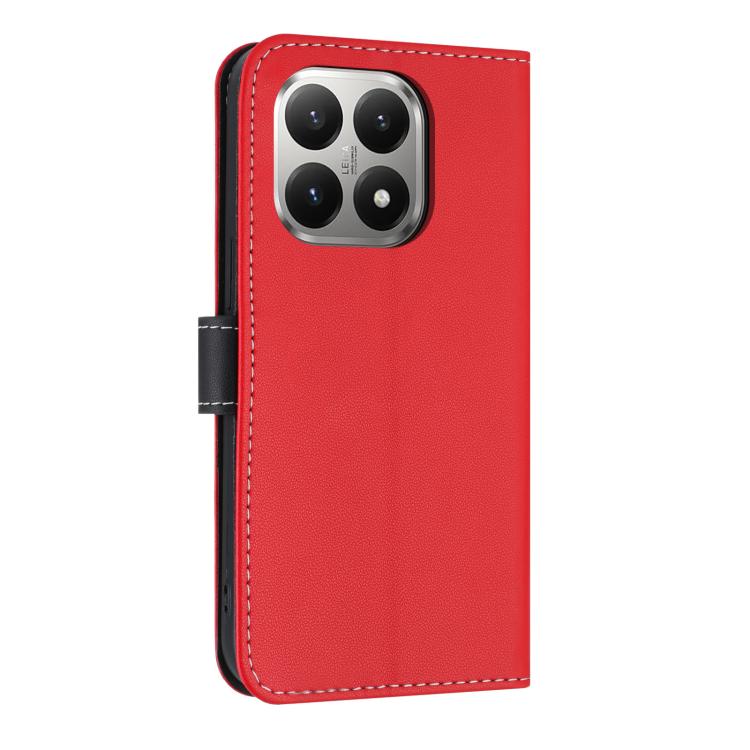 For Xiaomi 15T 5G Metal Bow Leather Phone Case with Hand Strap