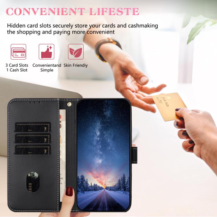 For Xiaomi 15T 5G Metal Bow Leather Phone Case with Hand Strap