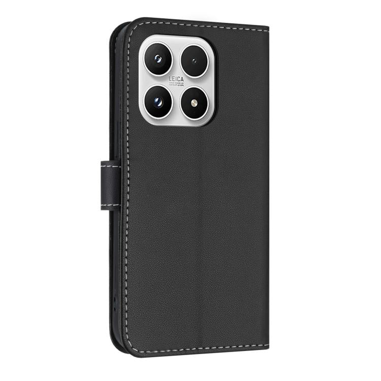 For Xiaomi 17 Metal Bow Leather Phone Case with Hand Strap