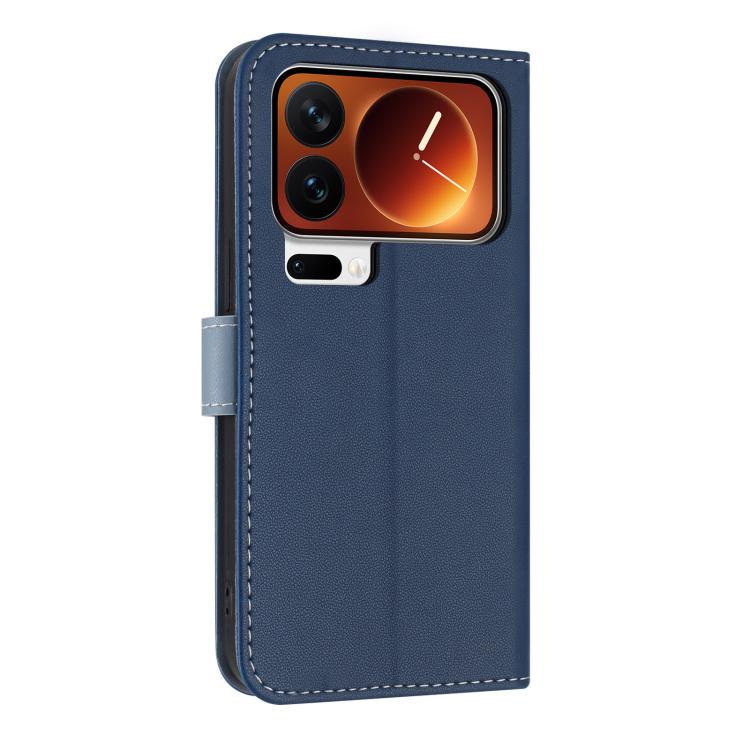 For Xiaomi 17 Pro Metal Bow Leather Phone Case with Hand Strap
