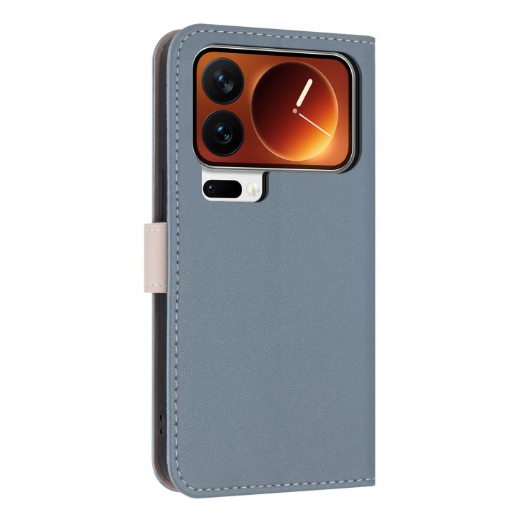For Xiaomi 17 Pro Metal Bow Leather Phone Case with Hand Strap