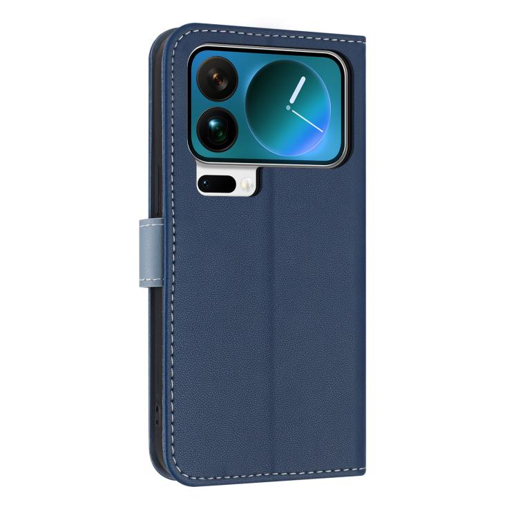 For Xiaomi 17 Pro Max Metal Bow Leather Phone Case with Hand Strap