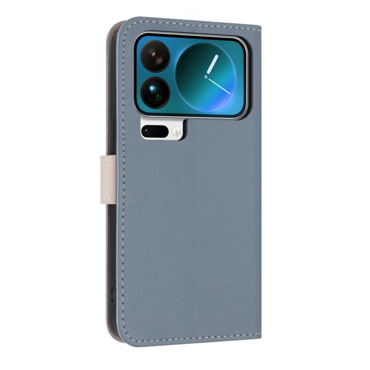 For Xiaomi 17 Pro Max Metal Bow Leather Phone Case with Hand Strap