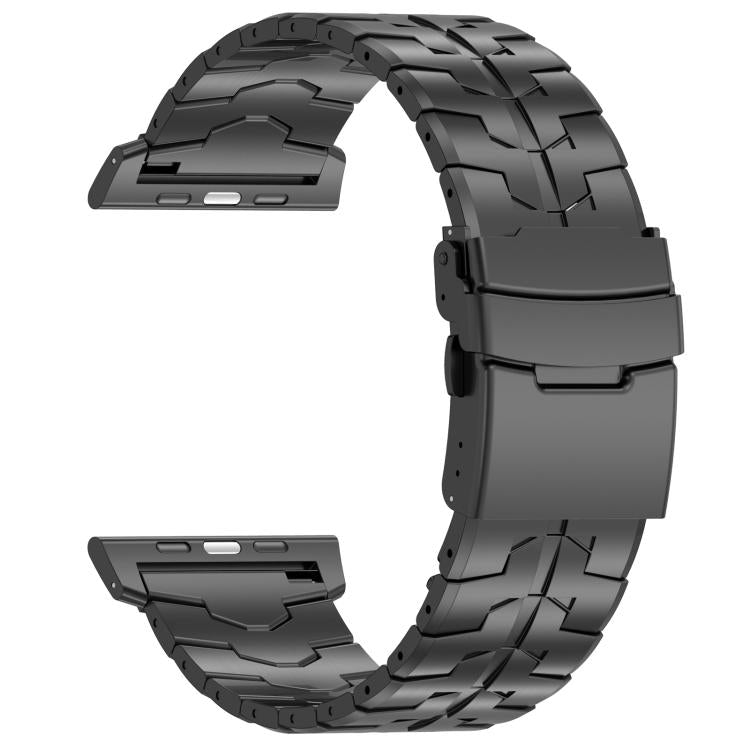 For Apple Watch 46mm / 49mm / 45mm / 44mm 26mm Quick Release Flat Buckle Titanium Alloy Watch Band