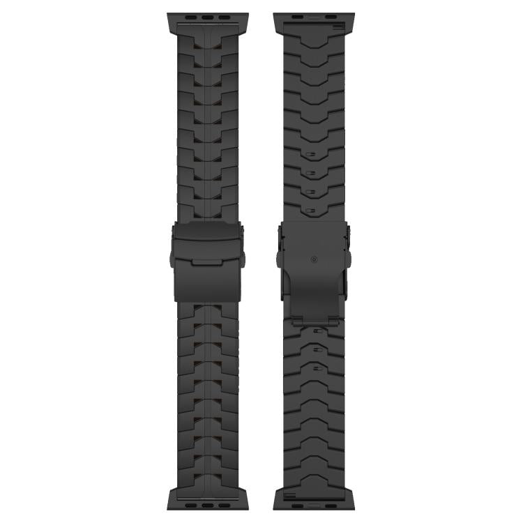 For Apple Watch 46mm / 49mm / 45mm / 44mm 26mm Quick Release Flat Buckle Titanium Alloy Watch Band