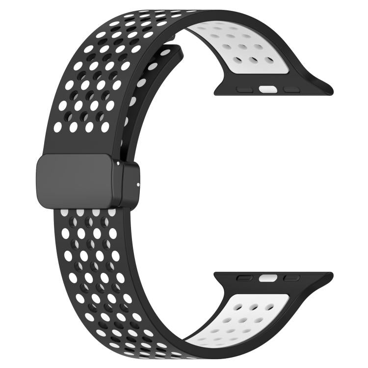 For Apple Watch 42mm / 41mm / 40mm / 38mm Magnetic Buckle Breathable Silicone Watch Band