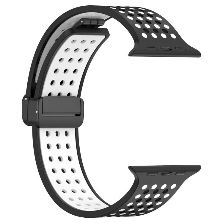 For Apple Watch 42mm / 41mm / 40mm / 38mm Magnetic Buckle Breathable Silicone Watch Band