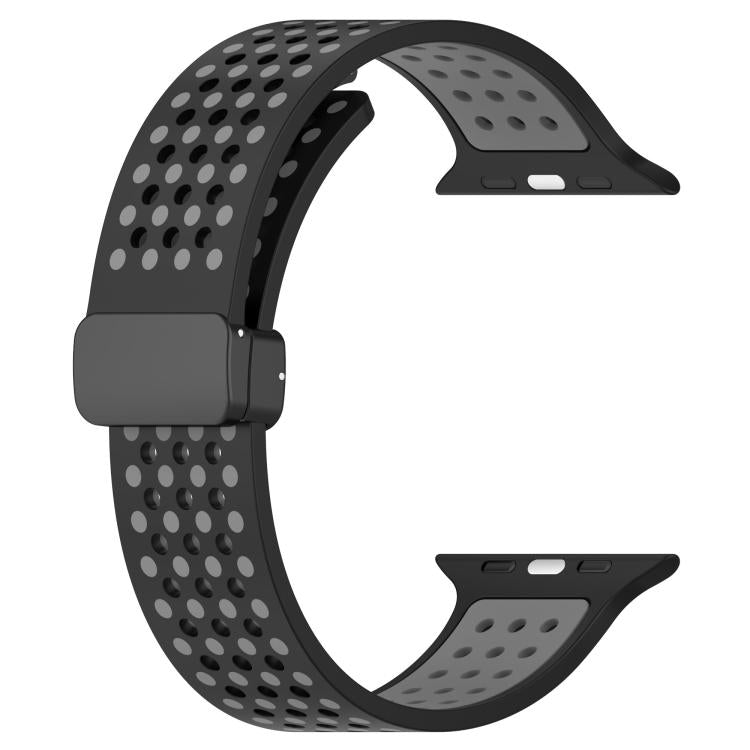For Apple Watch 42mm / 41mm / 40mm / 38mm Magnetic Buckle Breathable Silicone Watch Band