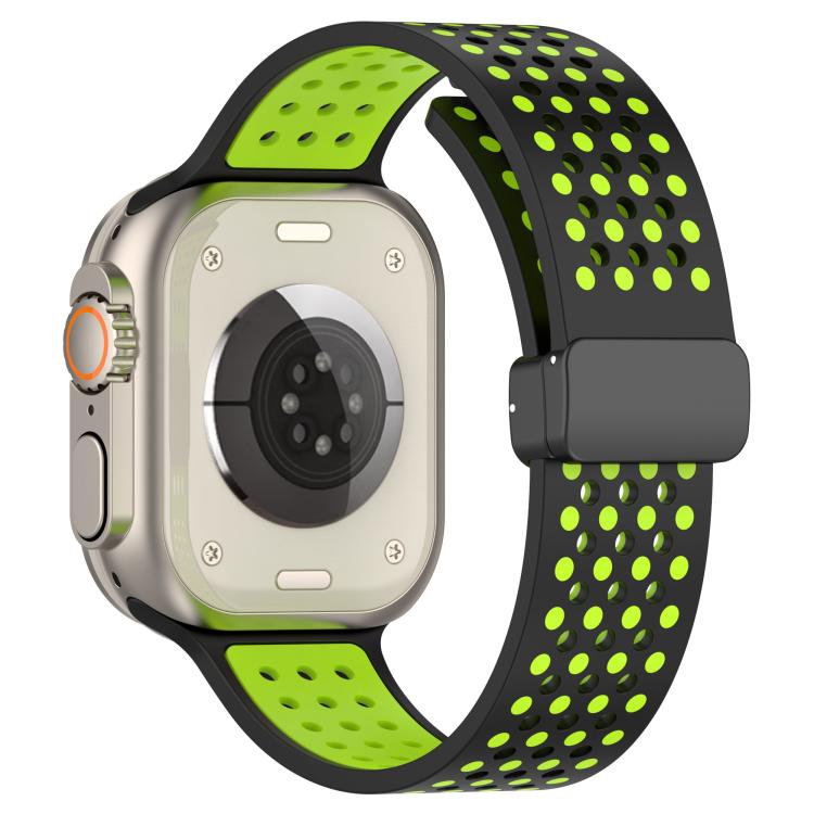 For Apple Watch 42mm / 41mm / 40mm / 38mm Magnetic Buckle Breathable Silicone Watch Band