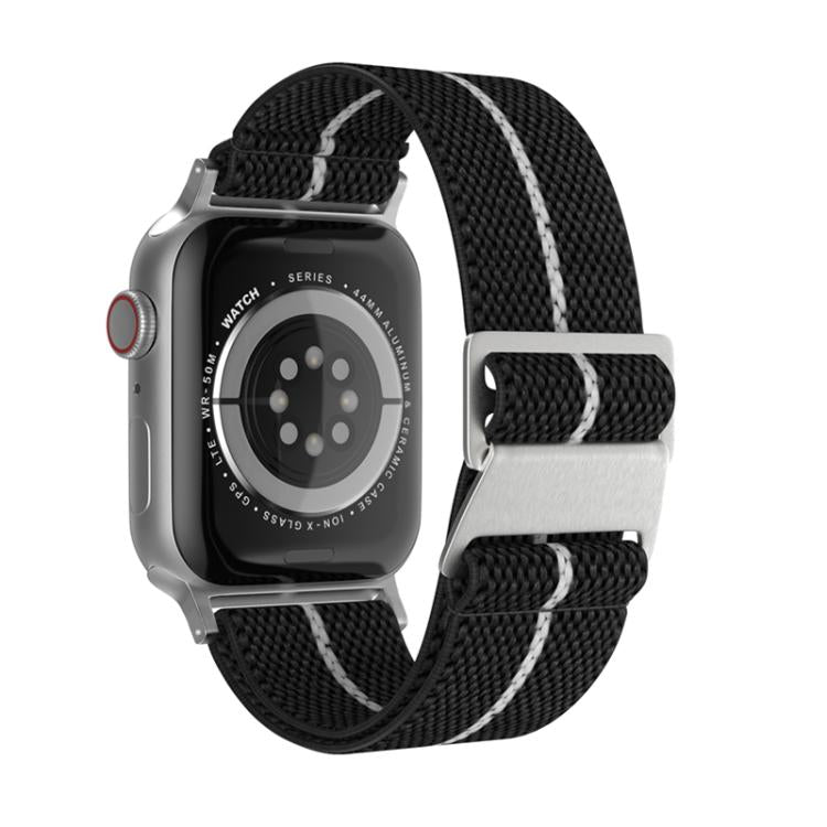 For Apple Watch 46mm / 49mm / 45mm / 44mm Dual-Color Nylon Watch Band