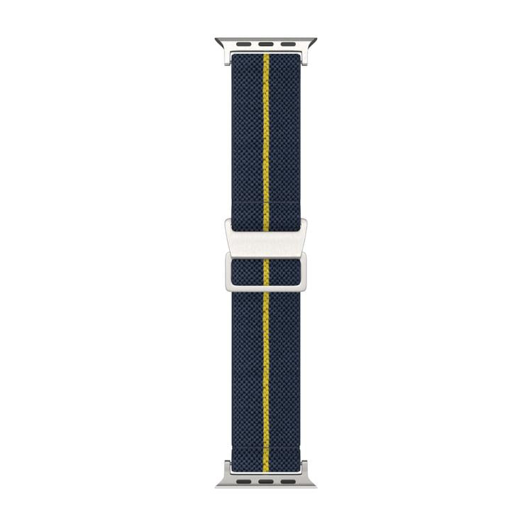 For Apple Watch 46mm / 49mm / 45mm / 44mm Dual-Color Nylon Watch Band