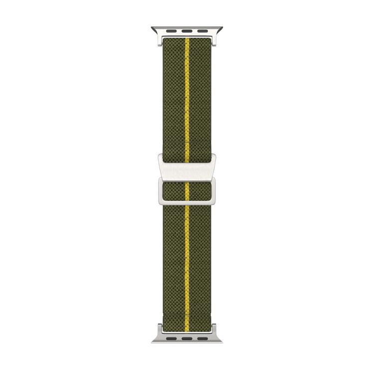 For Apple Watch 46mm / 49mm / 45mm / 44mm Dual-Color Nylon Watch Band