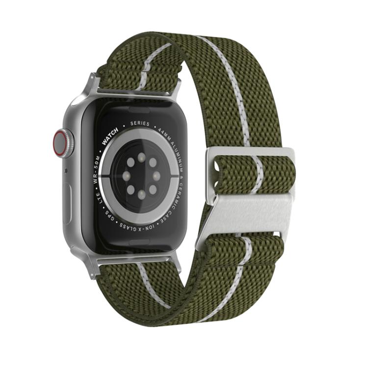 For Apple Watch 42mm / 41mm / 40mm / 38mm Dual-Color Nylon Watch Band