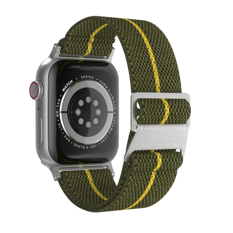 For Apple Watch 42mm / 41mm / 40mm / 38mm Dual-Color Nylon Watch Band