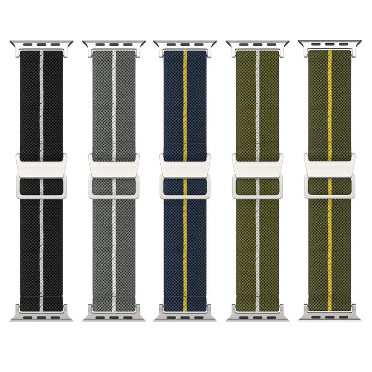 For Apple Watch 42mm / 41mm / 40mm / 38mm Dual-Color Nylon Watch Band