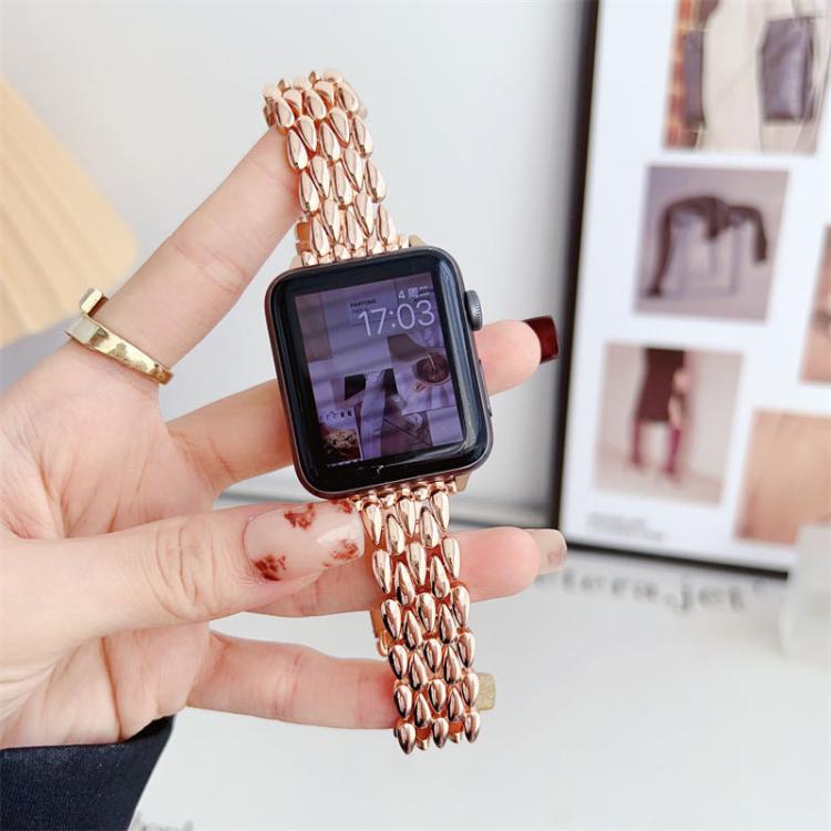 For Apple Watch 42mm / 41mm / 40mm / 38mm Water Drop Zinc Alloy Watch Band