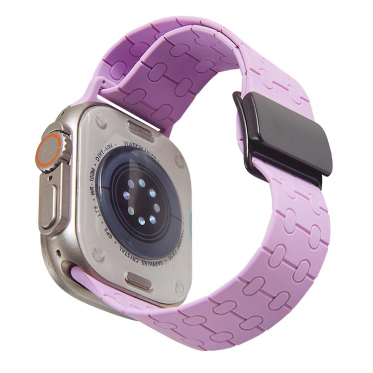 For Apple Watch 42mm / 41mm / 40mm / 38mm Magnetic Buckle Breathable Silicone Watch Band