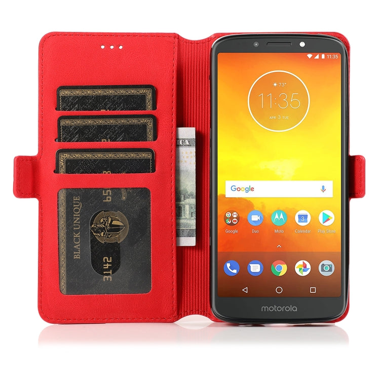 For Motorola Moto E5 Retro Magnetic Closing Clasp Horizontal Flip Leather Case with Holder & Card Slots & Photo Frame & Wallet