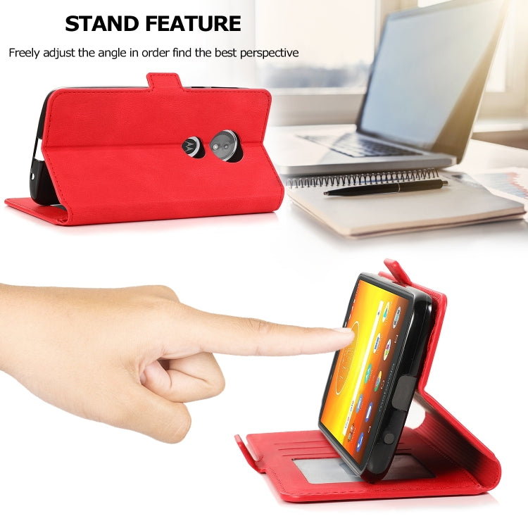 For Motorola Moto E5 Retro Magnetic Closing Clasp Horizontal Flip Leather Case with Holder & Card Slots & Photo Frame & Wallet