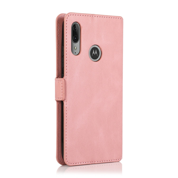 For Motorola Moto E6 Plus Retro Magnetic Closing Clasp Horizontal Flip Leather Case with Holder & Card Slots & Photo Frame & Wallet