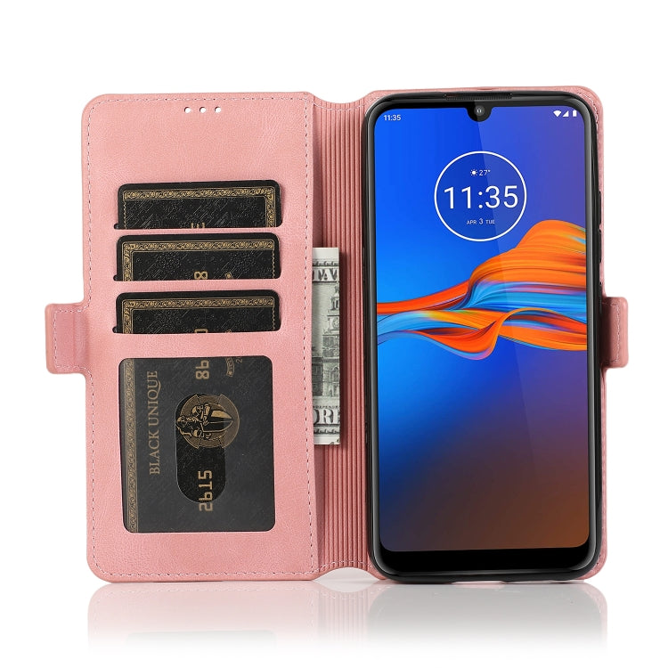 For Motorola Moto E6 Plus Retro Magnetic Closing Clasp Horizontal Flip Leather Case with Holder & Card Slots & Photo Frame & Wallet