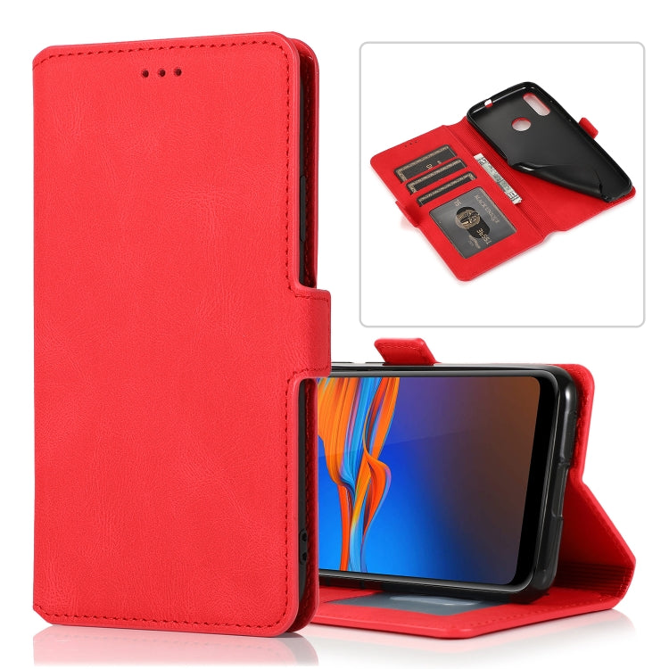 For Motorola Moto E6 Plus Retro Magnetic Closing Clasp Horizontal Flip Leather Case with Holder & Card Slots & Photo Frame & Wallet