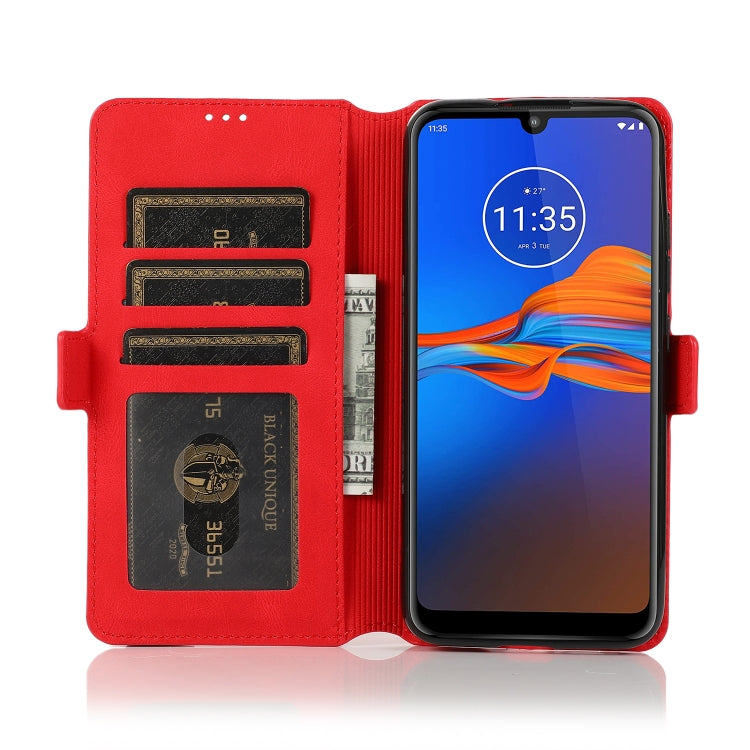 For Motorola Moto E6 Plus Retro Magnetic Closing Clasp Horizontal Flip Leather Case with Holder & Card Slots & Photo Frame & Wallet