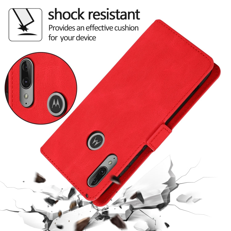 For Motorola Moto E6 Plus Retro Magnetic Closing Clasp Horizontal Flip Leather Case with Holder & Card Slots & Photo Frame & Wallet