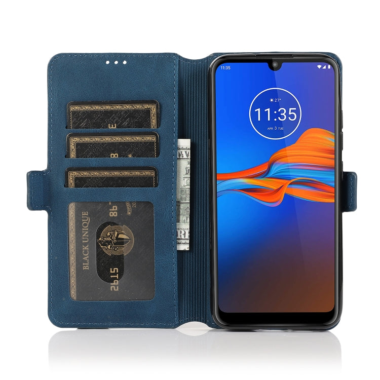 For Motorola Moto E6 Plus Retro Magnetic Closing Clasp Horizontal Flip Leather Case with Holder & Card Slots & Photo Frame & Wallet