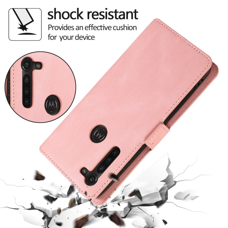 For Motorola Moto G8 Power Retro Magnetic Closing Clasp Horizontal Flip Leather Case with Holder & Card Slots & Photo Frame & Wallet