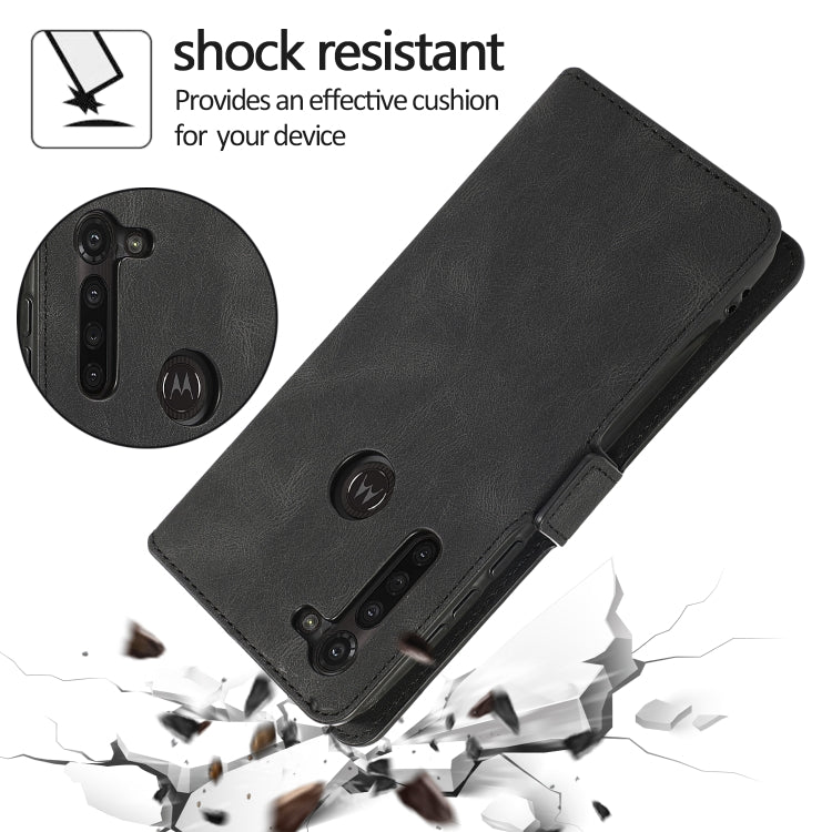 For Motorola Moto G8 Power Retro Magnetic Closing Clasp Horizontal Flip Leather Case with Holder & Card Slots & Photo Frame & Wallet