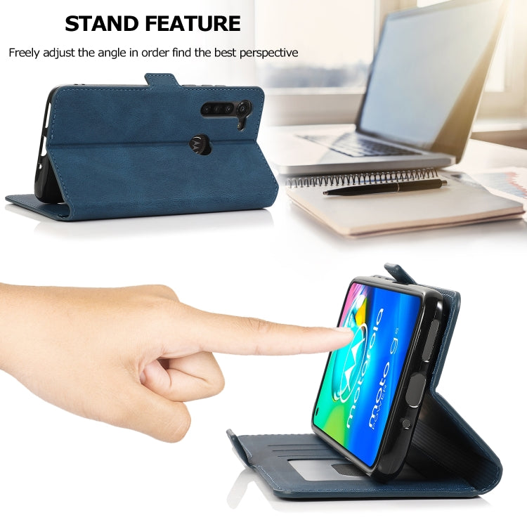 For Motorola Moto G8 Power Retro Magnetic Closing Clasp Horizontal Flip Leather Case with Holder & Card Slots & Photo Frame & Wallet