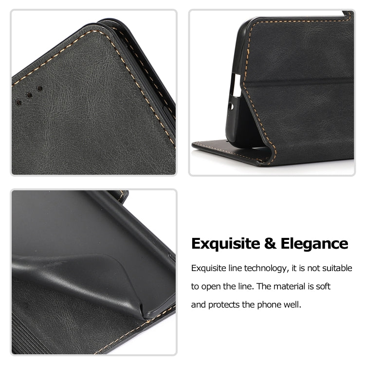 For Motorola Moto G7 Power(US Version) Retro Magnetic Closing Clasp Horizontal Flip Leather Case with Holder & Card Slots & Photo Frame & Wallet