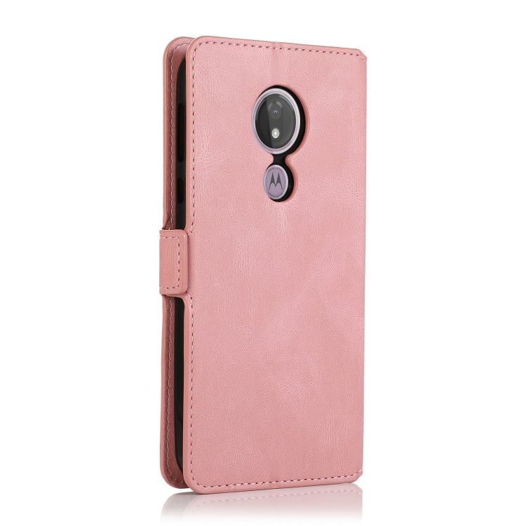 For Motorola Moto G7 Power(EU Version) Retro Magnetic Closing Clasp Horizontal Flip Leather Case with Holder & Card Slots & Photo Frame & Wallet