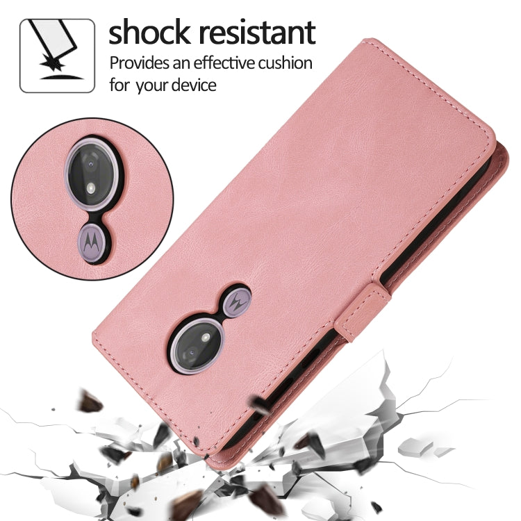 For Motorola Moto G7 Power(EU Version) Retro Magnetic Closing Clasp Horizontal Flip Leather Case with Holder & Card Slots & Photo Frame & Wallet