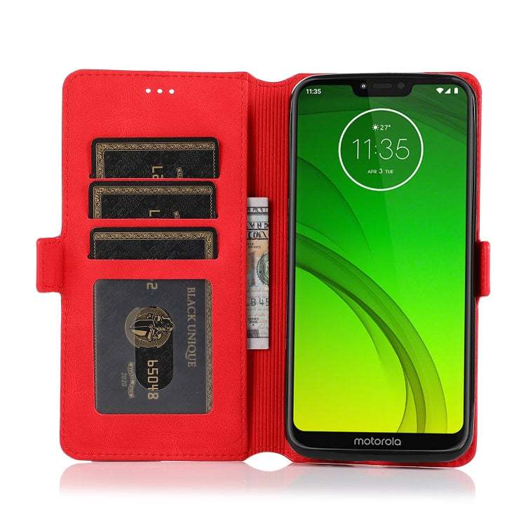 For Motorola Moto G7 Power(EU Version) Retro Magnetic Closing Clasp Horizontal Flip Leather Case with Holder & Card Slots & Photo Frame & Wallet