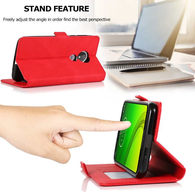 For Motorola Moto G7 Power(EU Version) Retro Magnetic Closing Clasp Horizontal Flip Leather Case with Holder & Card Slots & Photo Frame & Wallet