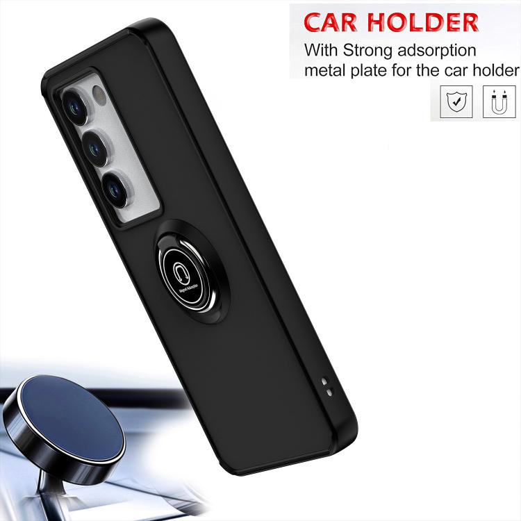 For vivo V30 Lite 5G Q Shadow 1 Series TPU + PC Phone Case with Ring