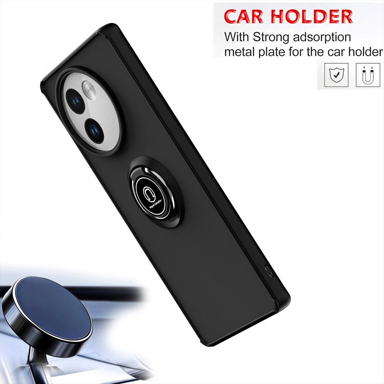 For vivo V40 Lite 5G Q Shadow 1 Series TPU + PC Phone Case with Ring