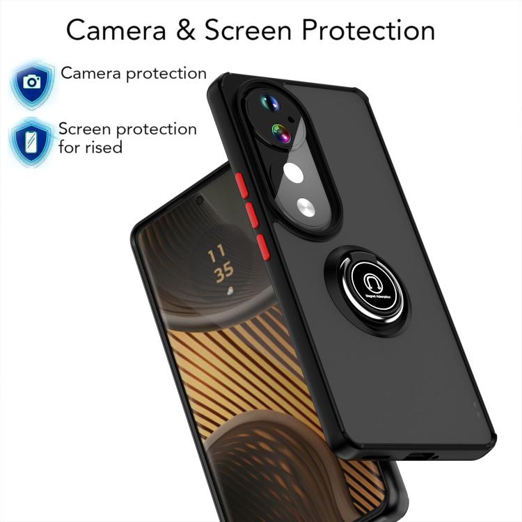 For vivo V40 Q Shadow 1 Series TPU + PC Phone Case with Ring