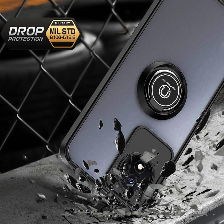 For vivo Y02 4G Q Shadow 1 Series TPU + PC Phone Case with Ring