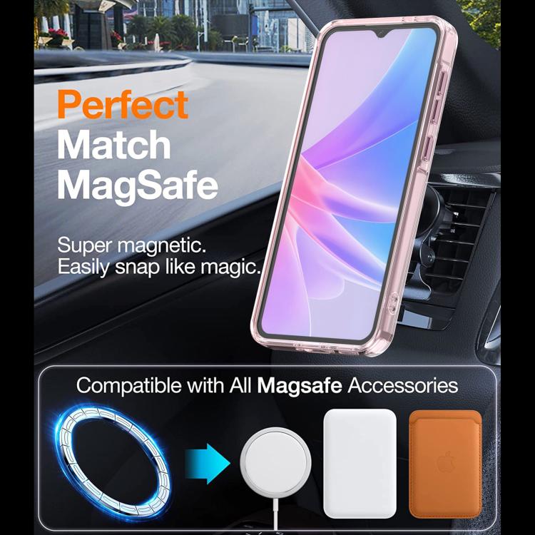 For Samsung Galaxy A56 5G Plating Gradient Discolor MagSafe Phone Case