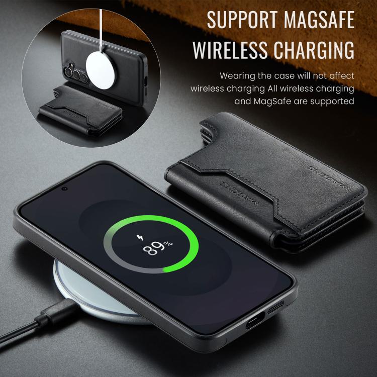 For Samsung Galaxy S25 FE 5G MAGKING K3 Series MagSafe RFID Card Bag Detachable Phone Case