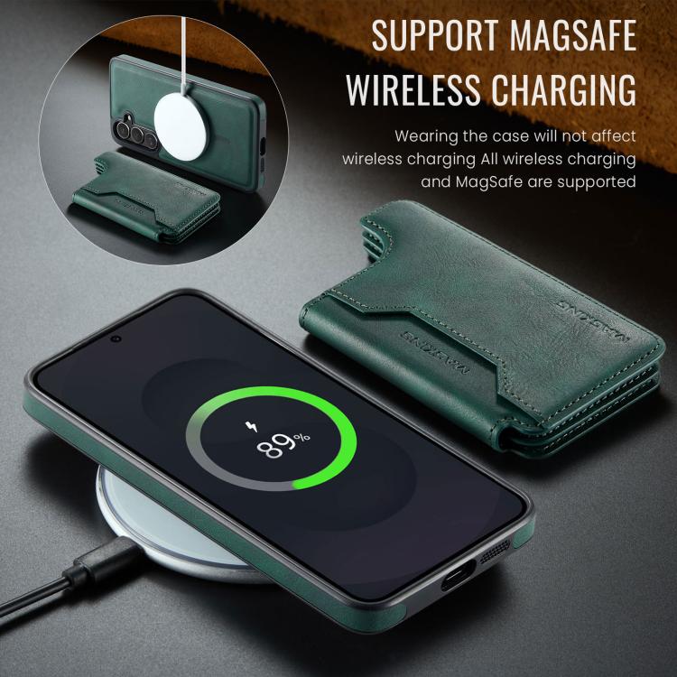 For Samsung Galaxy S25 FE 5G MAGKING K3 Series MagSafe RFID Card Bag Detachable Phone Case