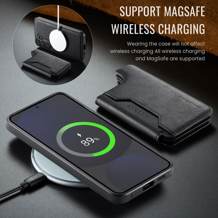 For Samsung Galaxy S24 FE 5G MAGKING K3 Series MagSafe RFID Card Bag Detachable Phone Case