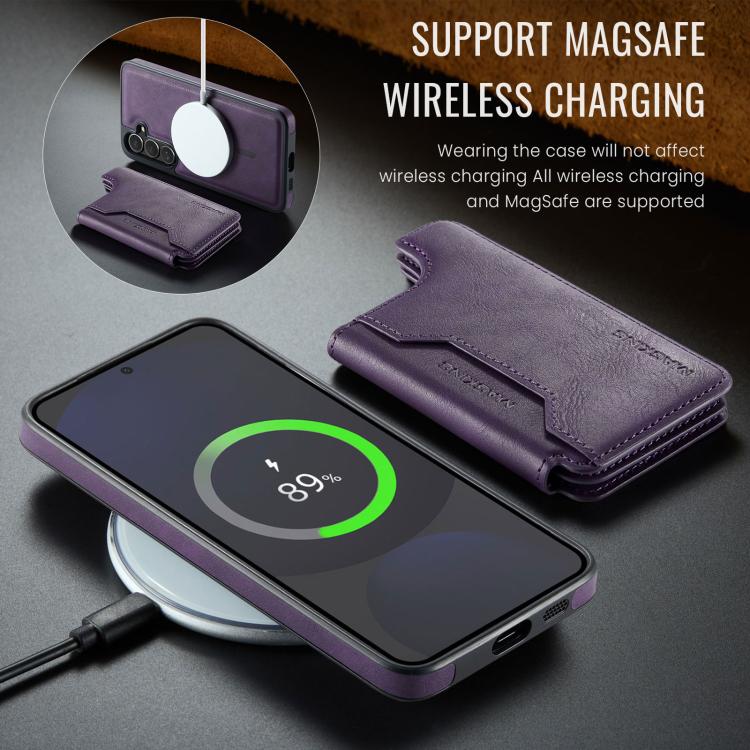 For Samsung Galaxy S24 FE 5G MAGKING K3 Series MagSafe RFID Card Bag Detachable Phone Case
