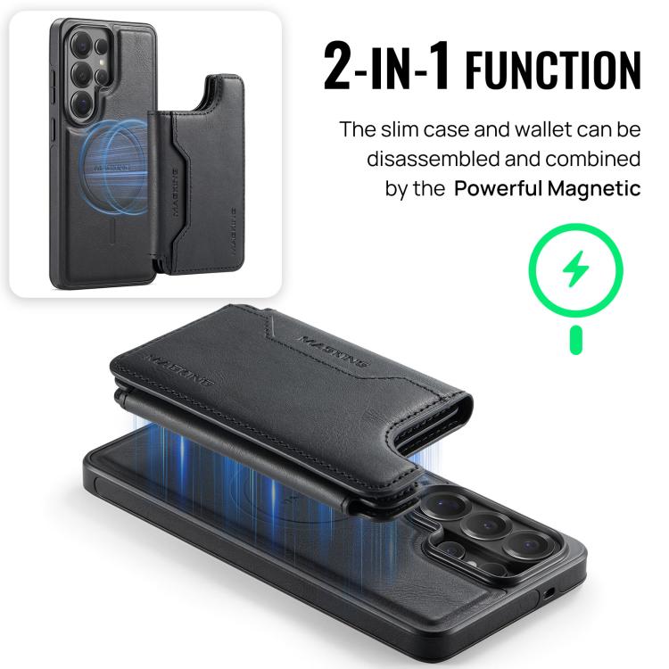 For Samsung Galaxy S26 Ultra 5G MAGKING K3 Series MagSafe RFID Card Bag Detachable Phone Case