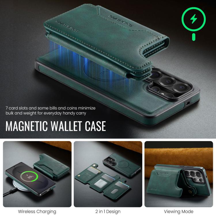 For Samsung Galaxy S26 Ultra 5G MAGKING K3 Series MagSafe RFID Card Bag Detachable Phone Case